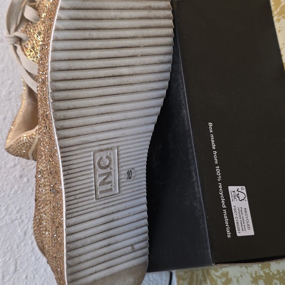 I.N.C. International Concepts Gold Bling  Womens Sz 10 M - Picture 8 of 10